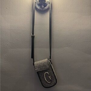 GUESS Monogram Mini Crossbody Bag